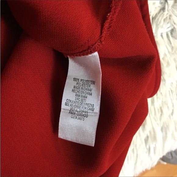 STUDIO I tank top Womans size 14 red business casual layering summer spr… - Picture 4 of 11